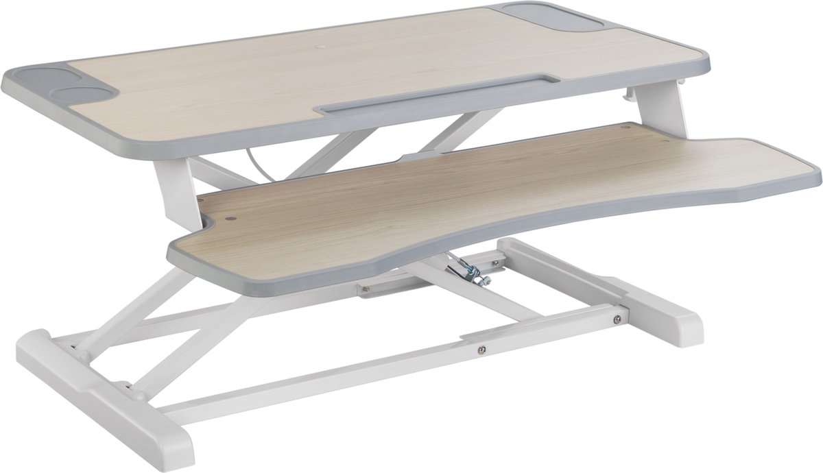 Bureau Verhoger Zit Sta Werkplek - Ergonomisch Verstelbaar Bureau - 80 Cm Breed