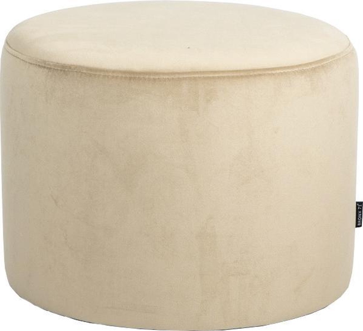 Bronx71 Velvet Poef Anna - Beige