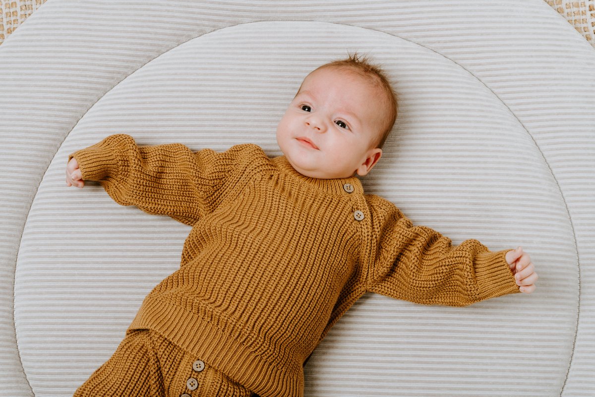 Baby&apos;s Only Boxkleed Rond Sense Kiezel - Grijs