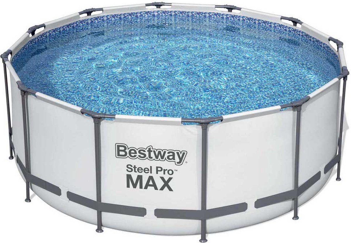 Bestway Steel Pro Max Bovengronds Zwembad - 366 X 122 Cm - Grijs