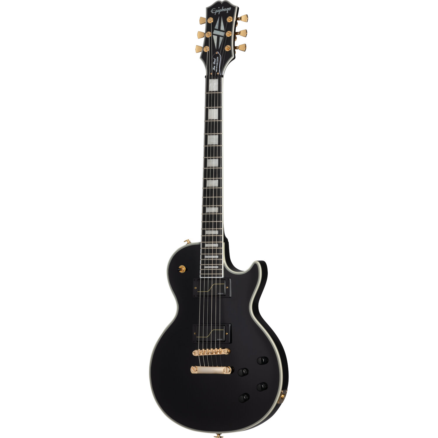 Epiphone Matt Heafy Origins Les Paul Custom Ebony elektrische gitaar met koffer