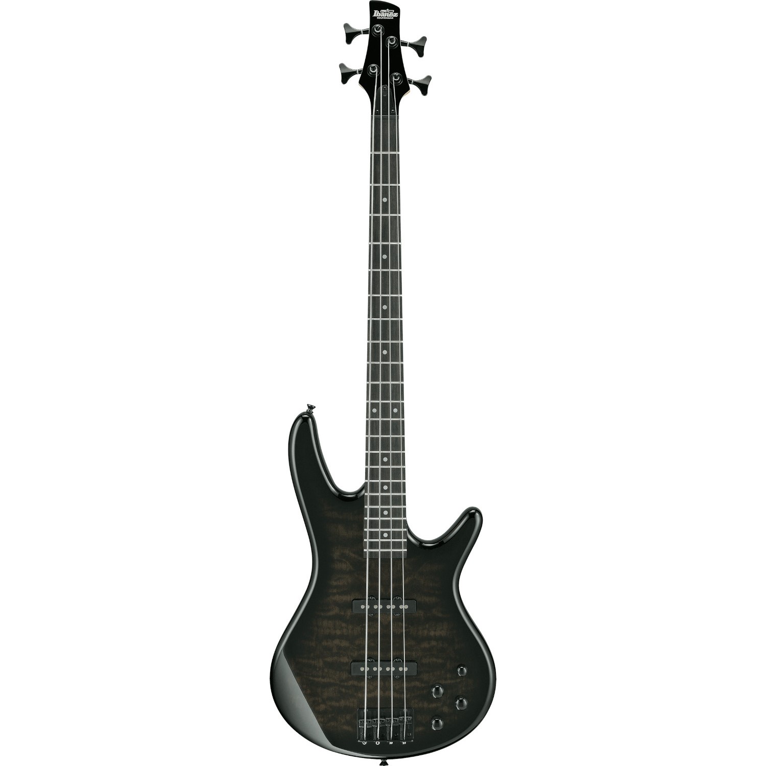 Ibanez GSR280QA GIO Transparent Black Sunburst elektrische basgitaar