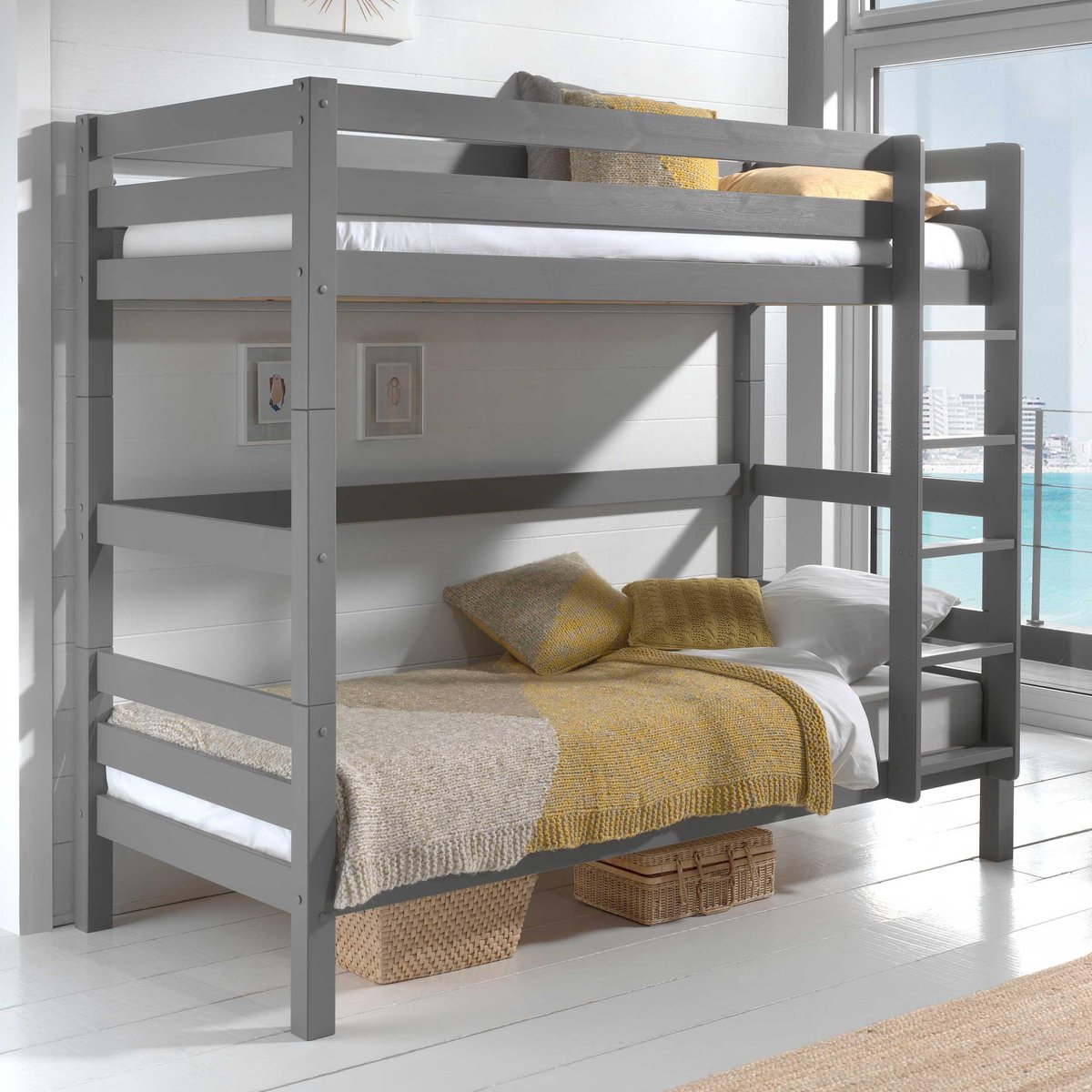 Vipack Pino Stapelbed - H 180 cm - Grijs