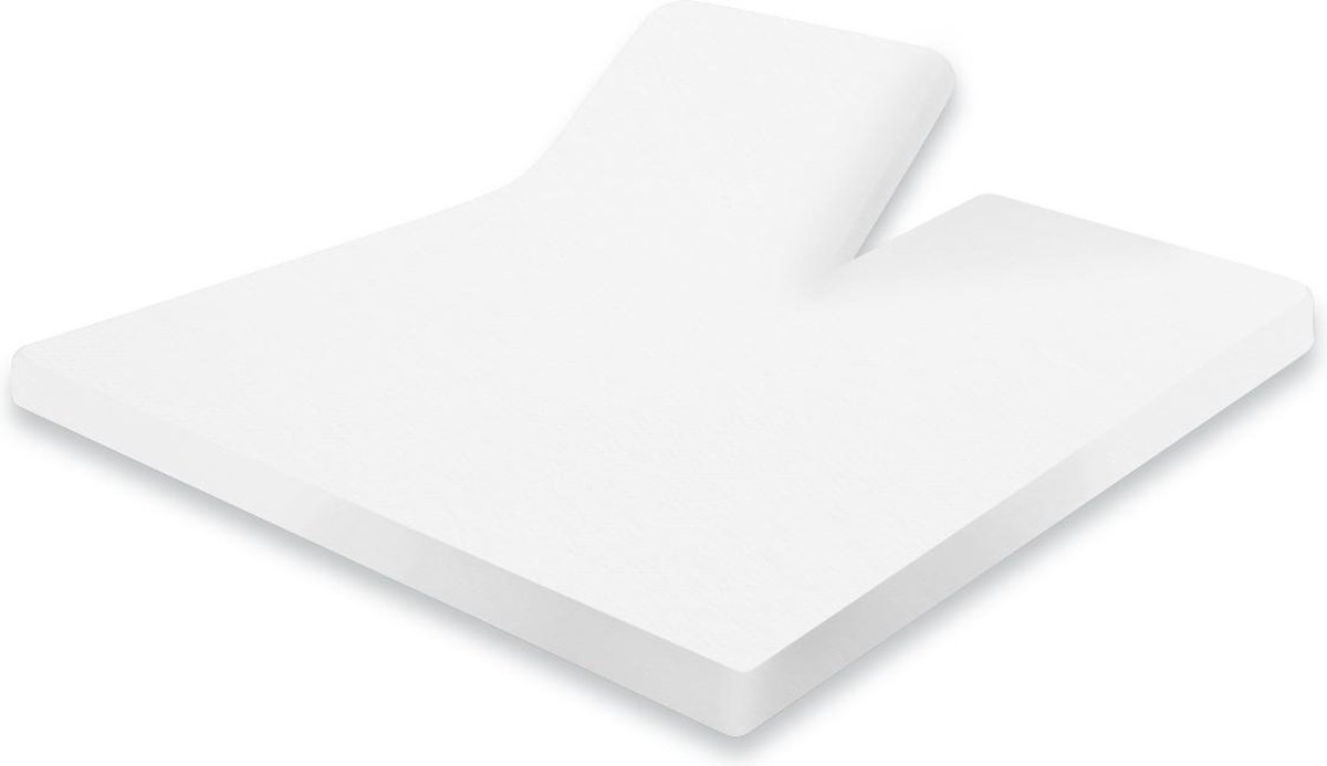 Elegance 180x210/220cm Splittopper Molton Hoeslaken Stretch - Molton Split Enkel