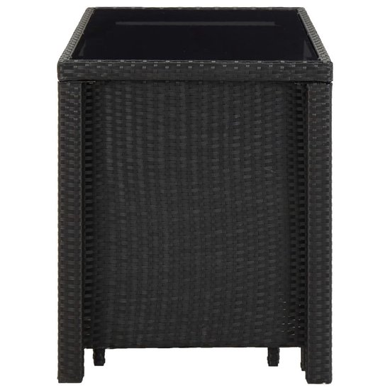 Vidaxl 11-delige Tuinset Met Kussens Poly Rattan - Zwart