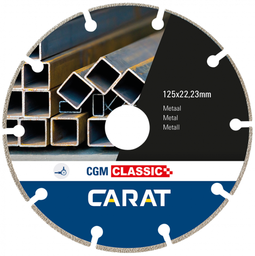 Carat Doorslijpschijf voor metaal | 125X22,23 mm | CGM Classic