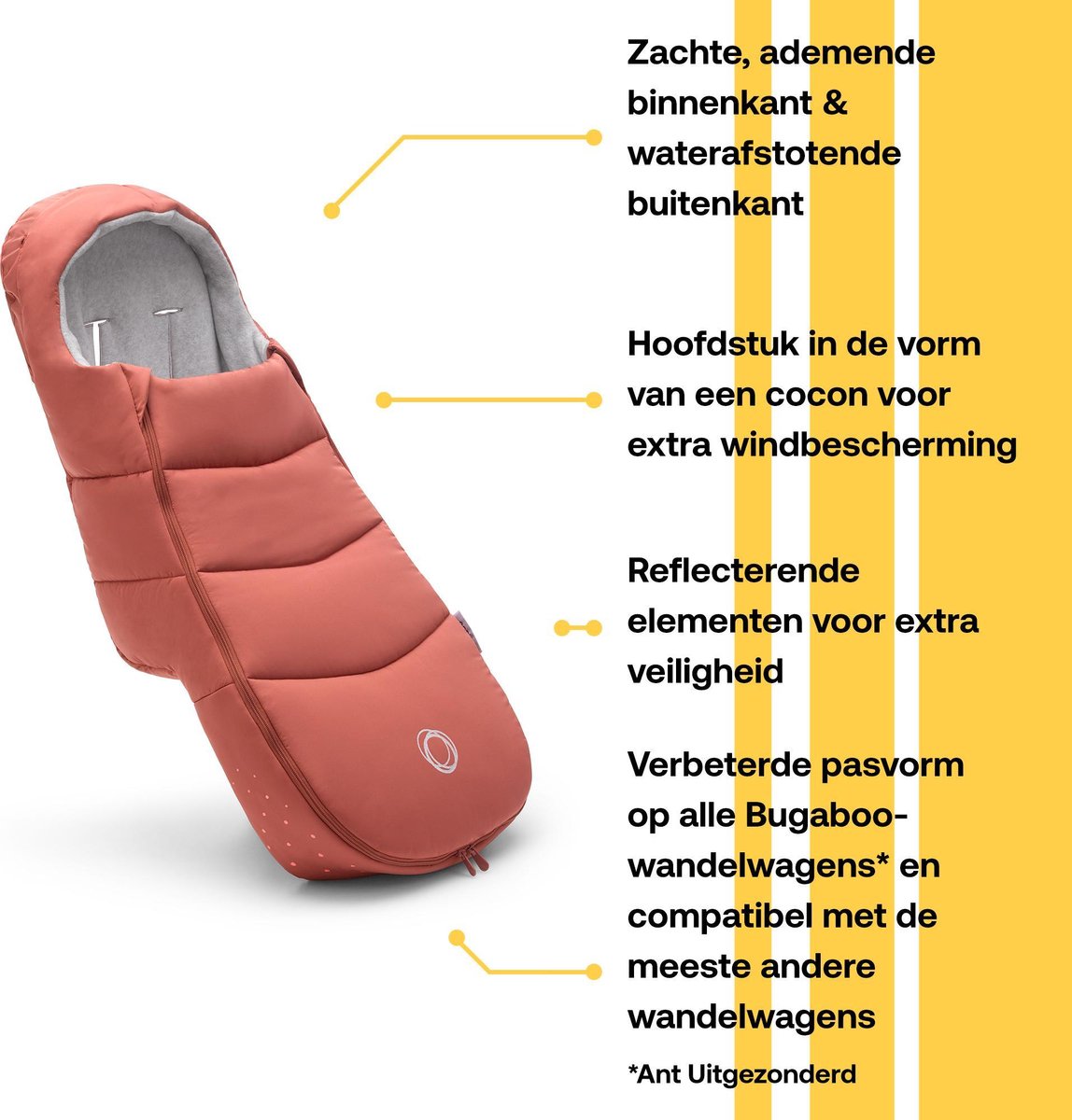 Bugaboo Voetenzak - Rood