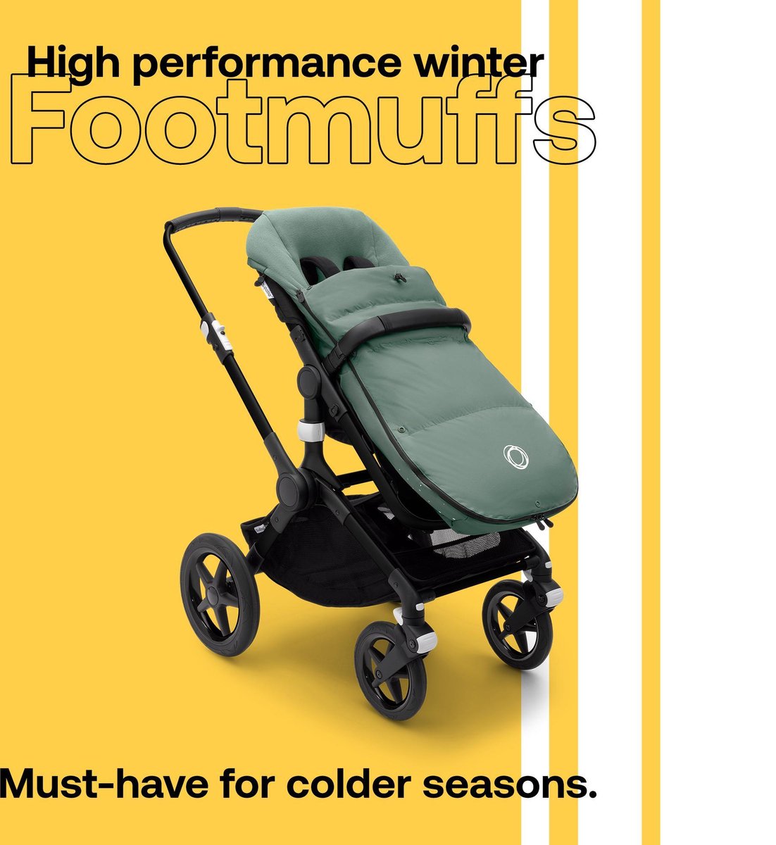 Bugaboo Performance voetenzak winter - Groen