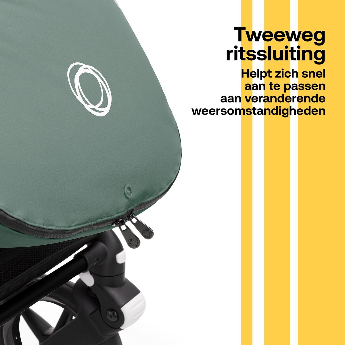 Bugaboo Performance voetenzak winter - Groen