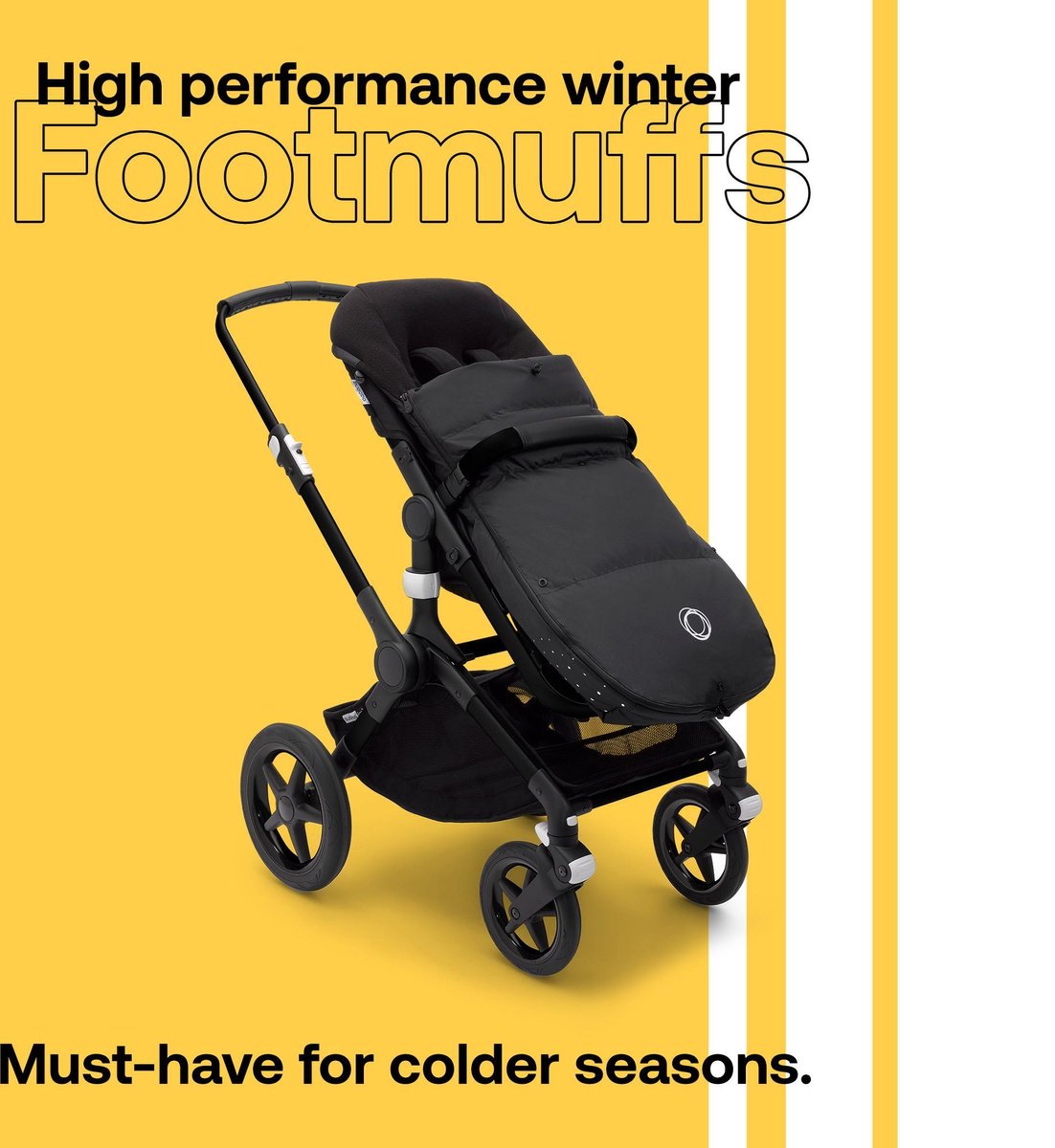 Bugaboo Performance voetenzak winter - Zwart