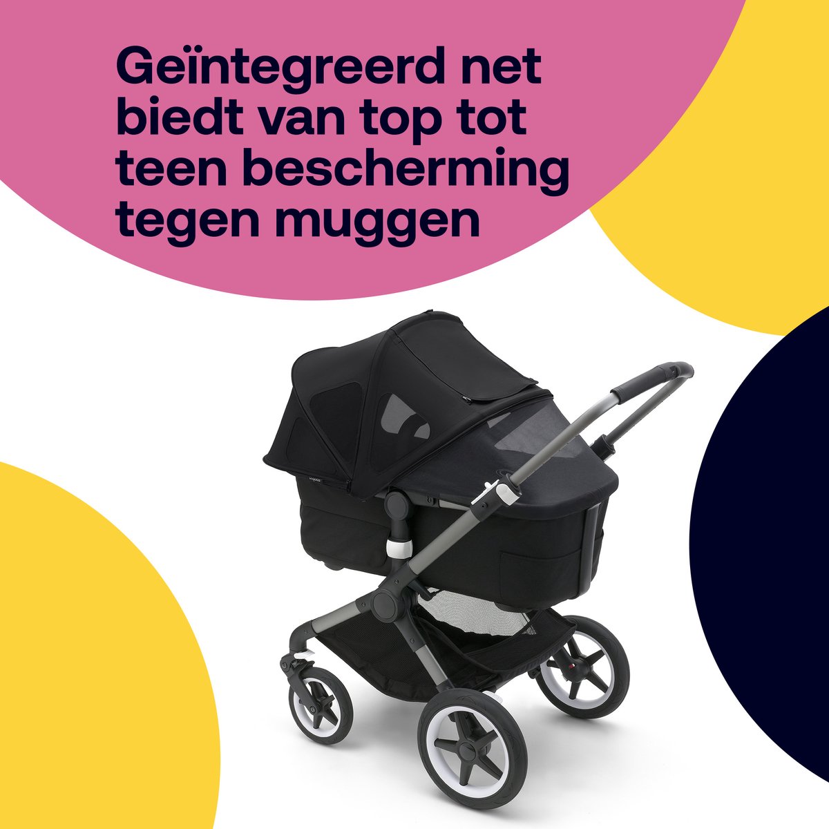 Bugaboo Fox/Cameleon 3/Lynx breezy zonnekap - Zwart