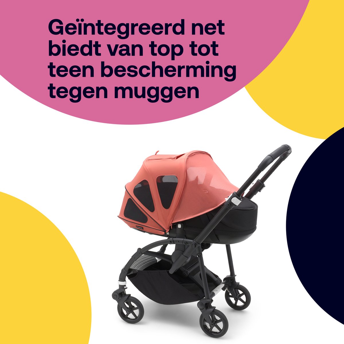 Bugaboo Bee breezy zonnekap - Rood