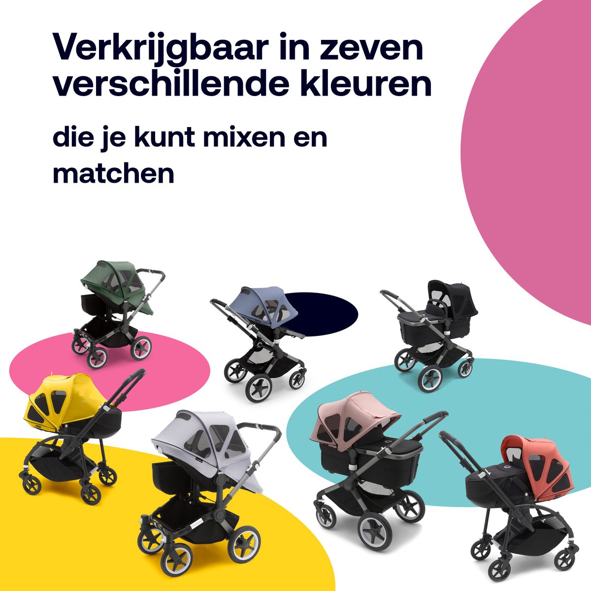 Bugaboo Donkey breezy zonnekap - Zwart