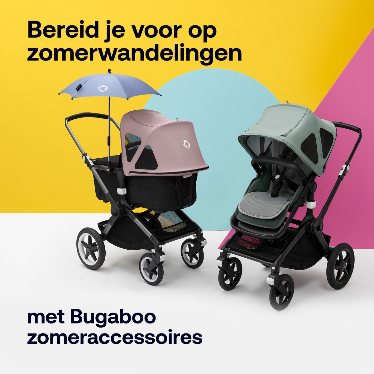 Bugaboo Donkey breezy zonnekap - Groen