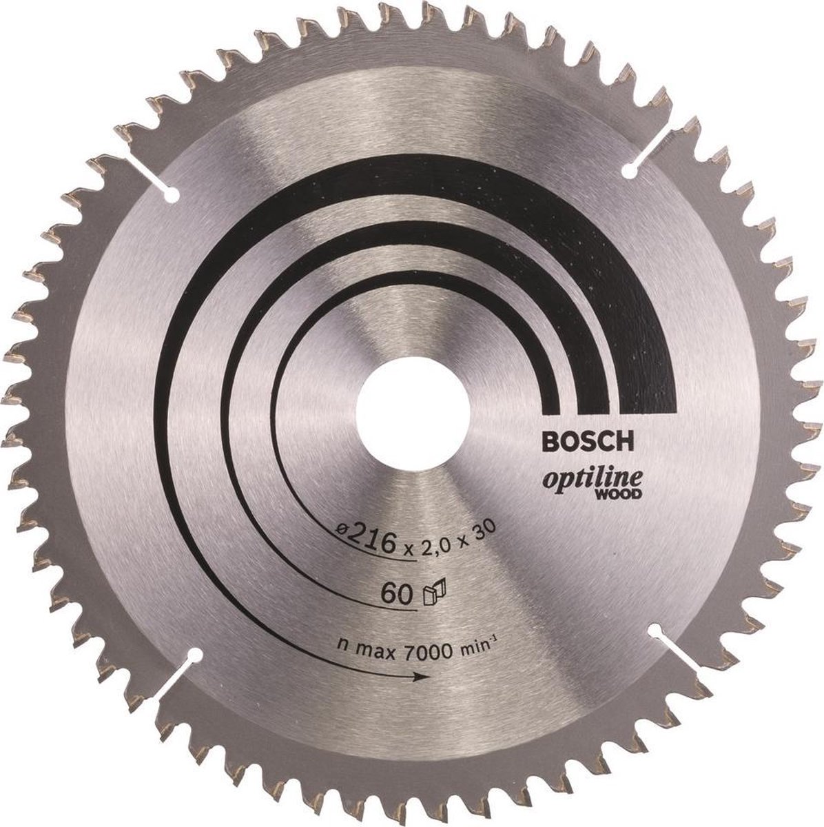 Bosch 2608640433 Hoja de sierra circular Optiline Wood 216 x 30 x 2,0 mm 60