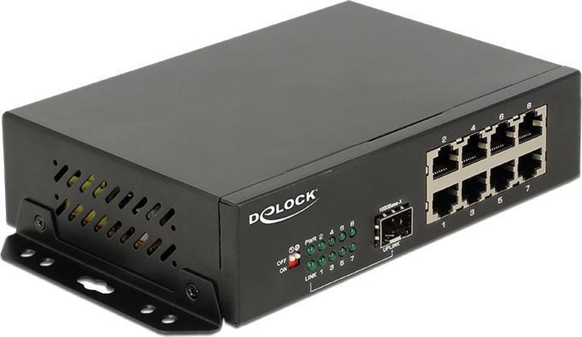 DeLOCK 87708 netwerk-switch Gigabit Ethernet (10/100/1000) - Zwart