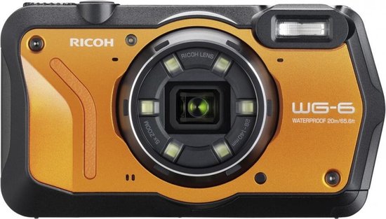Ricoh Wg6 Compacte Buitencamera - 20 Mp - 4k Video - - Oranje