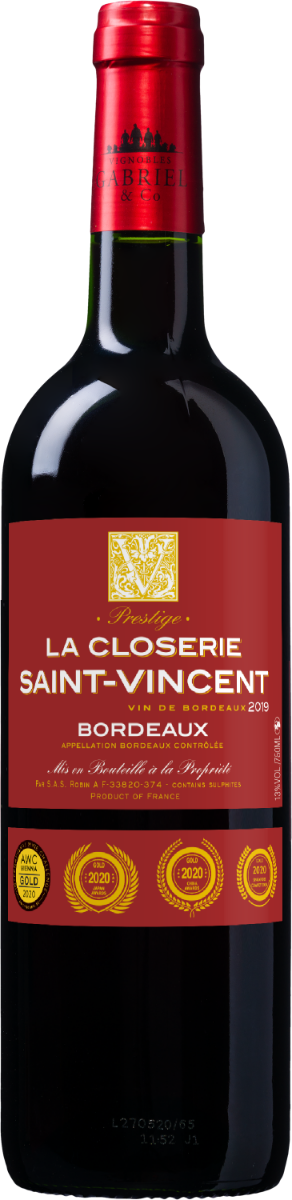 Wijnvoordeel Closerie Saint Vincent Cuvée Prestige Bordeaux AOP - Rood