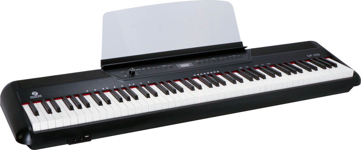 Fazley DP-250-BK digitale piano - Zwart