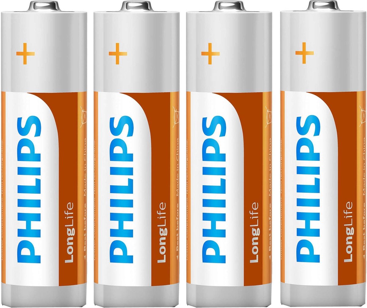 Philips Batterijen Aa Longlife R6 1.5v 48 Stuks