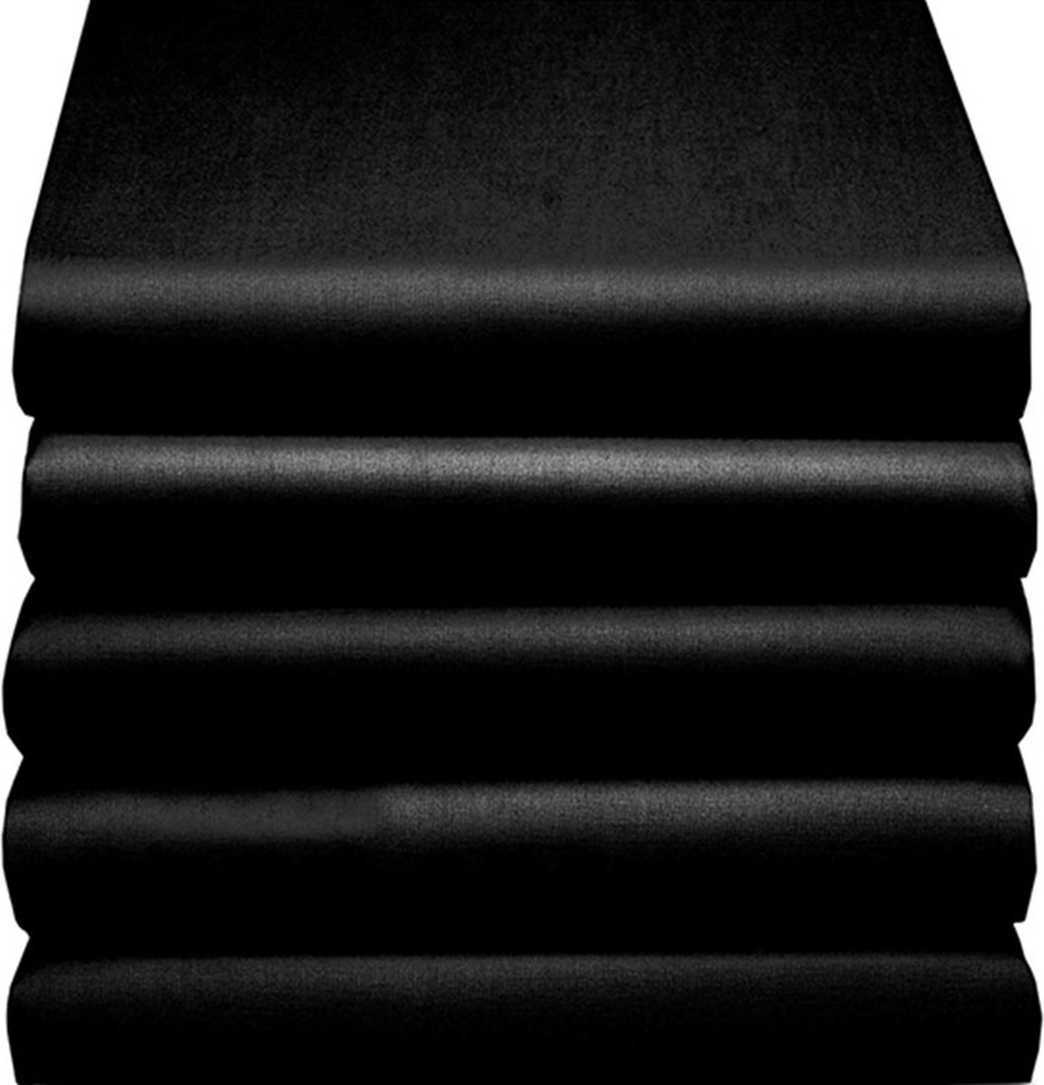 Cinderella Hoeslaken Basic Katoen 40cm Hoekhoogte - Black 180x210cm - Zwart