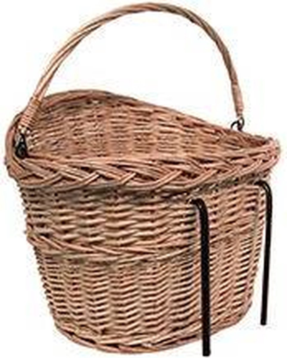 DRESCO Fietsmand Voor/achter 30 Liter Riet - Bruin