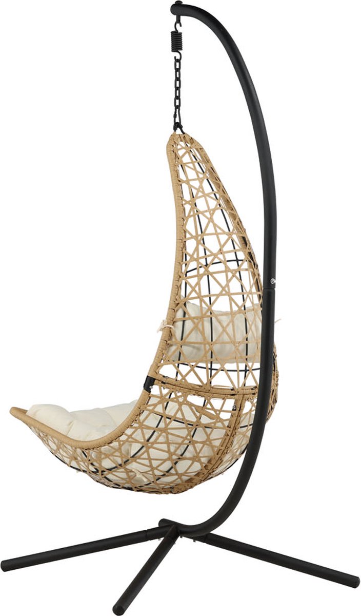 Edinburgh Hangende Tuinstoel. - Zwart
