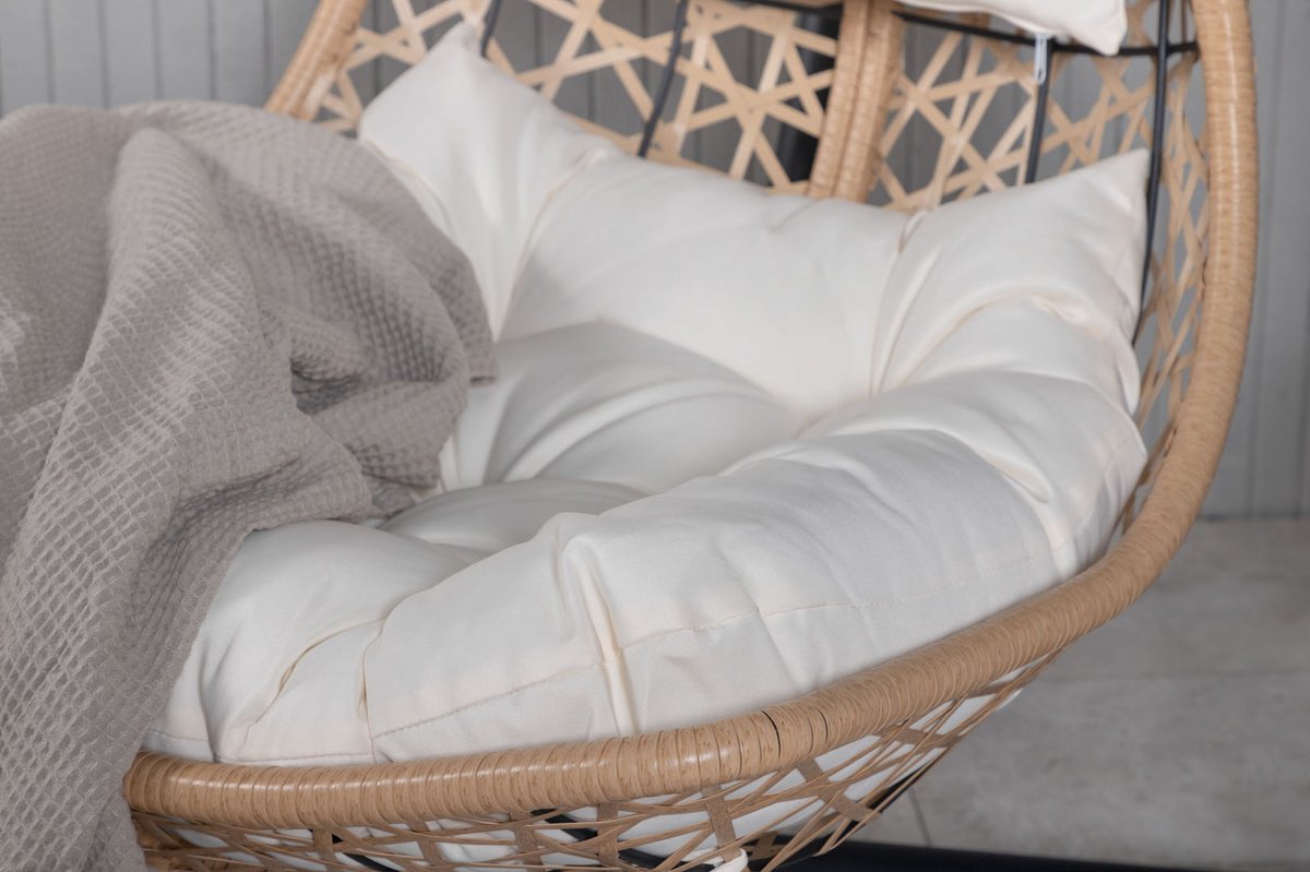 Edinburgh Hangende Tuinstoel. - Zwart