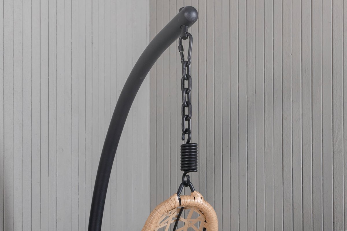 Edinburgh Hangende Tuinstoel. - Zwart