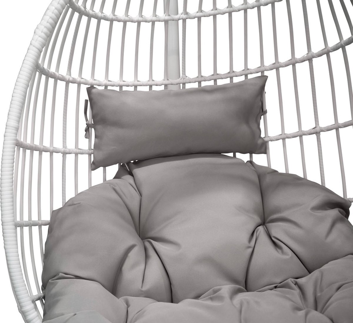 Viga Hangende Tuinstoelgrijs. - Wit