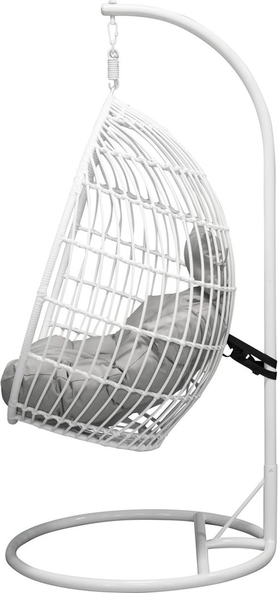 Viga Hangende Tuinstoelgrijs. - Wit