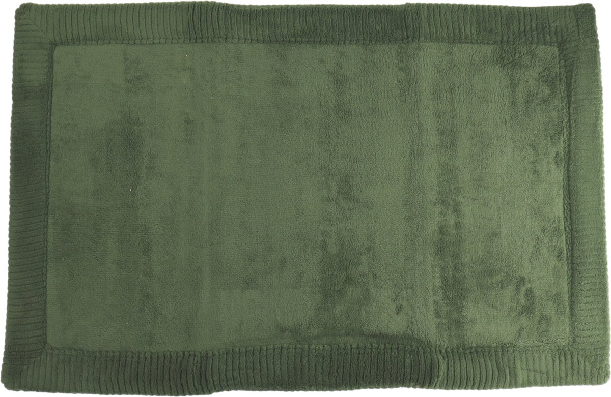 Orange85 Badmat - Douchemat - Kaki - 50x80cm - Polyester - Groen