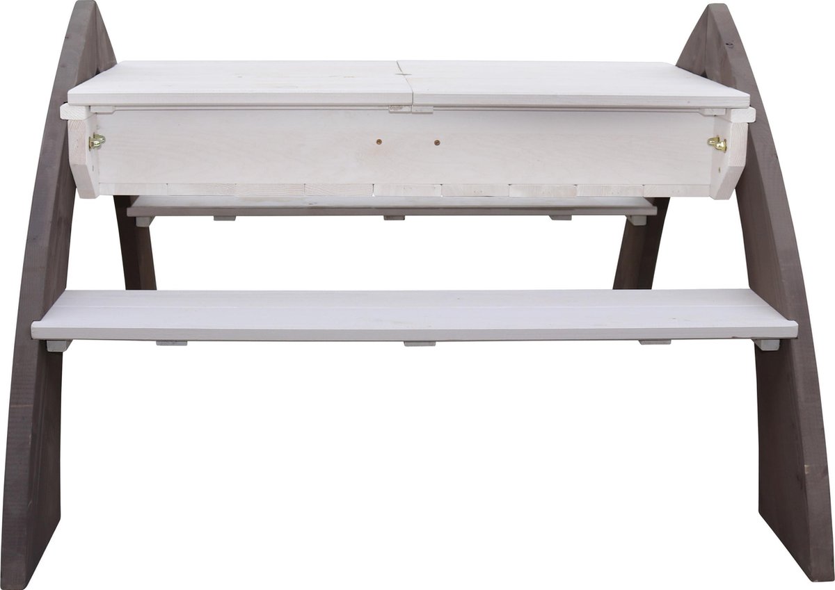 axi Delta Picknicktafel / Zandtafel / Watertafel Voor Kinderen Met Parasol Multifunctionele Picknick Tafel Van Hout In