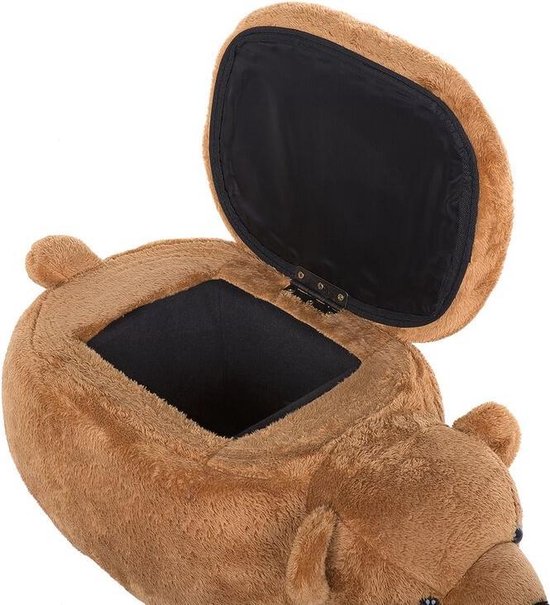 Beliani Bear Hocker Polyester 30 X 69 Cm - Bruin