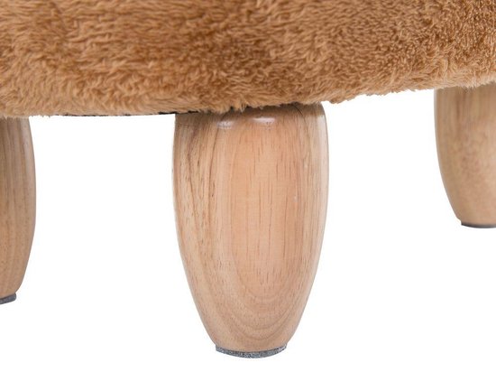 Beliani Bear Hocker Polyester 30 X 69 Cm - Bruin