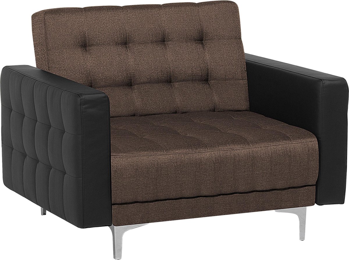 Beliani Aberdeen Fauteuil Polyester 88 X 106 Cm - Bruin