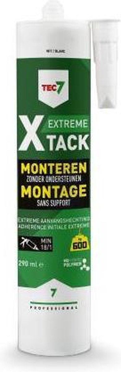 TEC7 X-Tack patroon Snelle montagekit 290ml - 534525000 - Wit