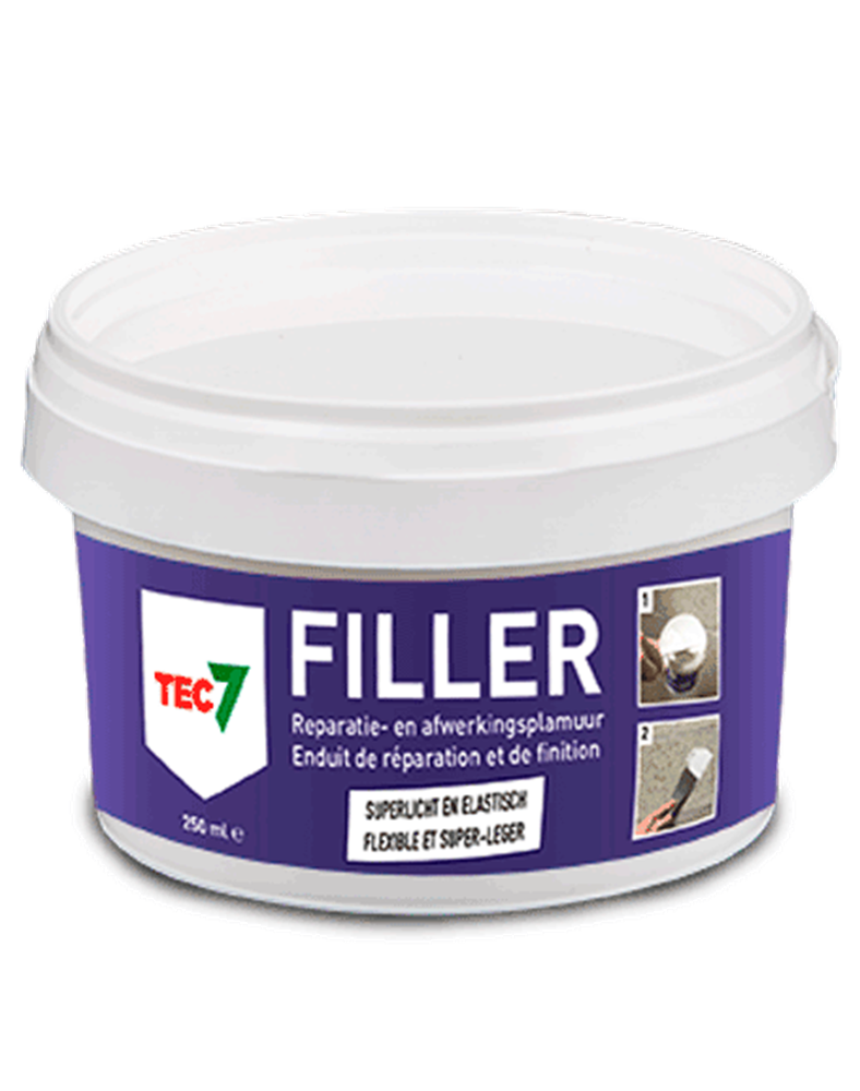 TEC7 Filler pot Alles-in-één vulmiddel en afwerkingsplamuur 250ml - 601025000