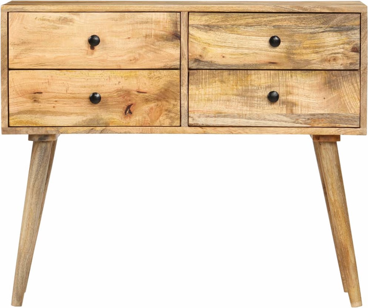Vidaxl Dressoir 85x40x71 Cm Massief Mangohout - Bruin