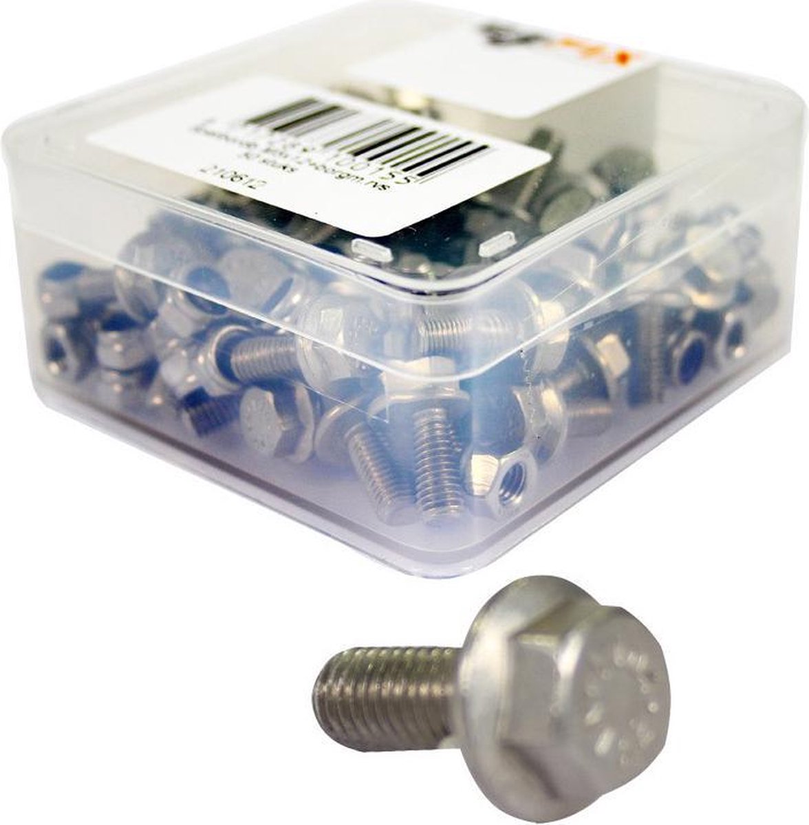 Bofix Spatbord Bout M5 X 12 Kort Rvs Per 50 Stuks - Silver
