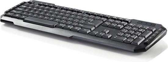 Nedis bedraad multimedia USB toetsenbord / - 1,5 meter - Zwart