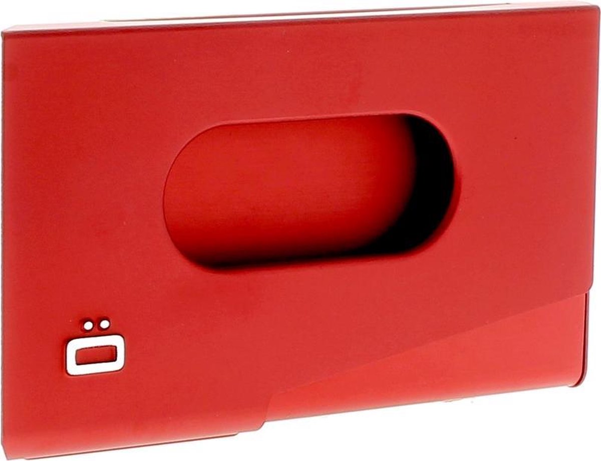 Ögon Designs Visitekaarthouder 10,5 X 6,1 Cm Aluminium - Rood