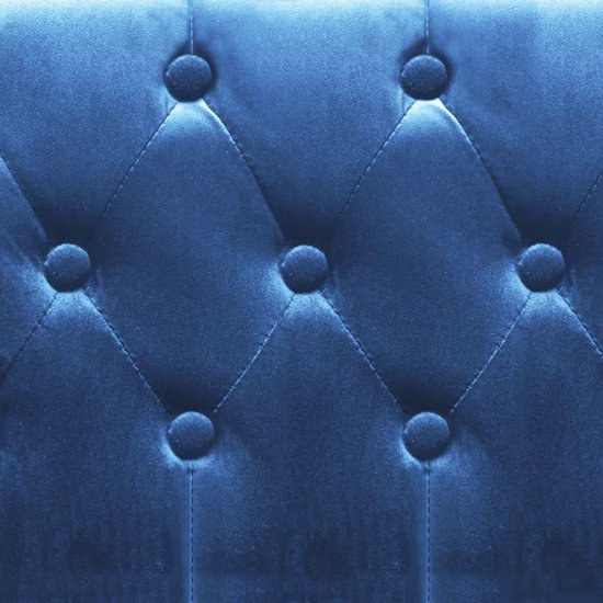 Vidaxl Fauteuil Fluweel - Blauw