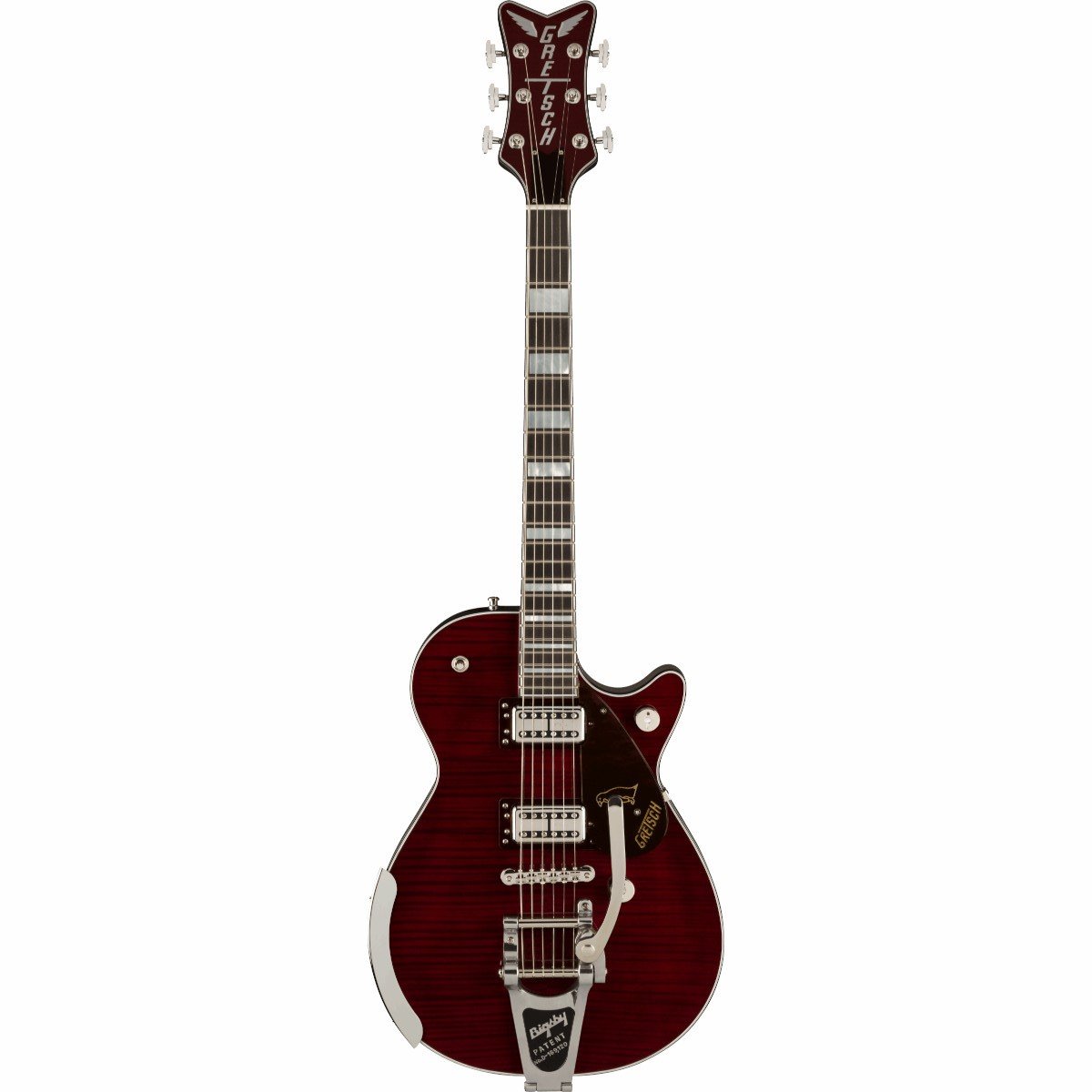 Gretsch G6134TFM-NH Nigel Hendroff Signature Penguin Dark Cherry elektrische gitaar met koffer