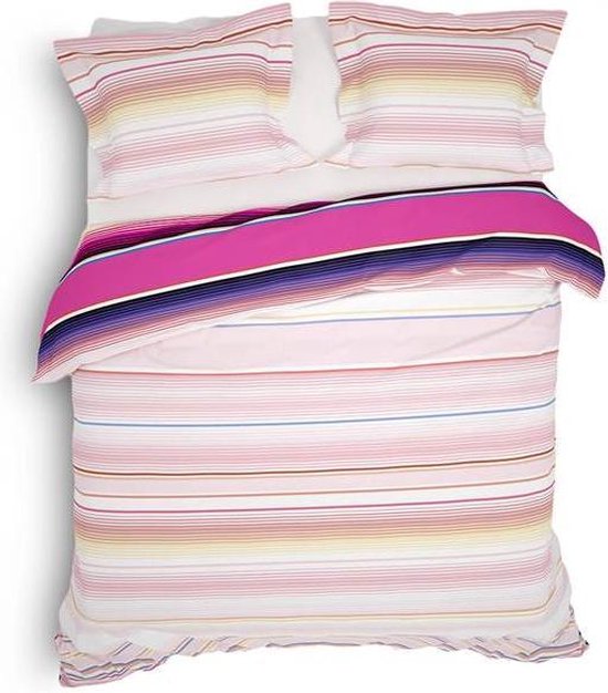 Heckett & Lane Dekbedovertrek Alena - Flambe - Lits-jumeaux 240x200/220 Cm - Roze