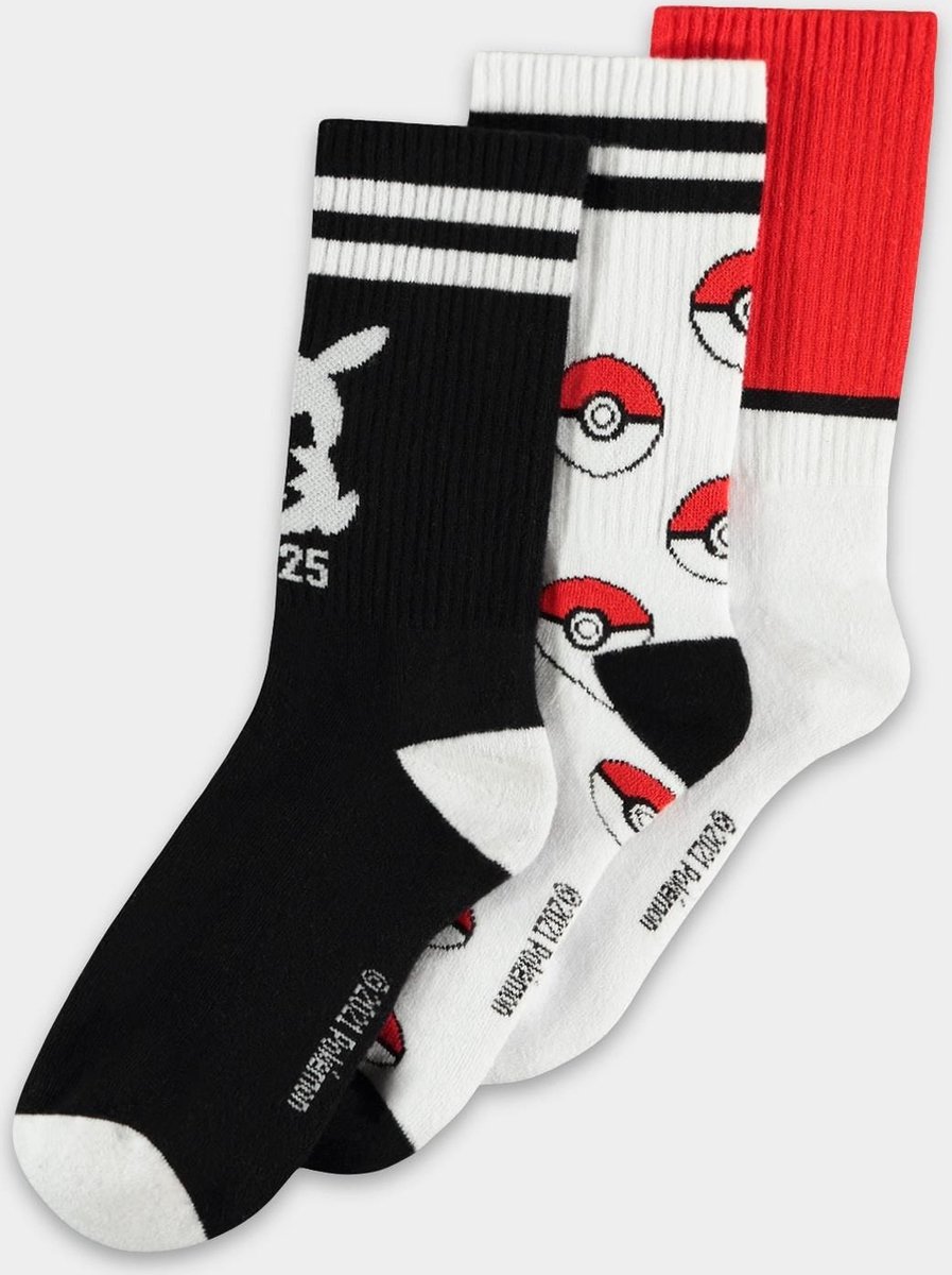Difuzed Pokémon - Sport Socks (3Pack)