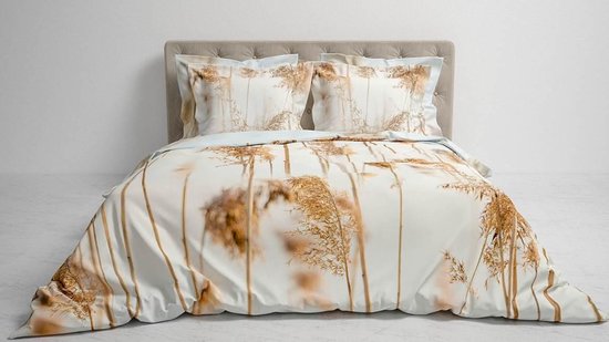 Heckett & Lane Dekbedovertrek Ubon - Cloud Zand - 2-persoons 200x200/220 Cm - Geel