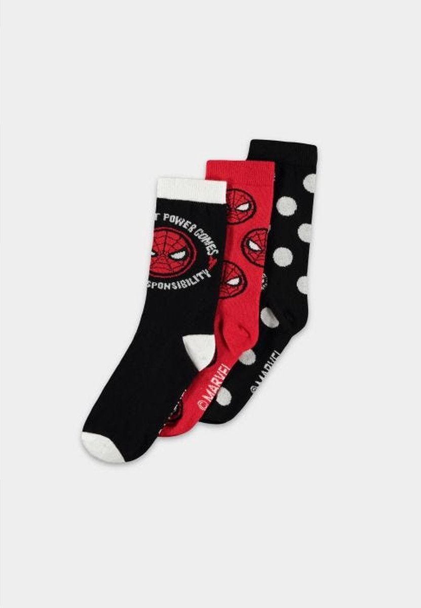 Difuzed Marvel - Spider-Man - Crew Socks (3Pack)