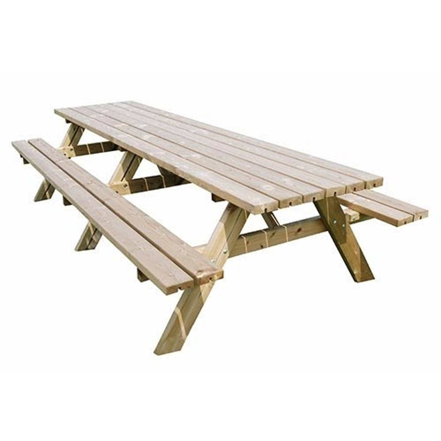 Buitengewoon de Boet Picknicktafel Oslo - 300 Cm - Bruin