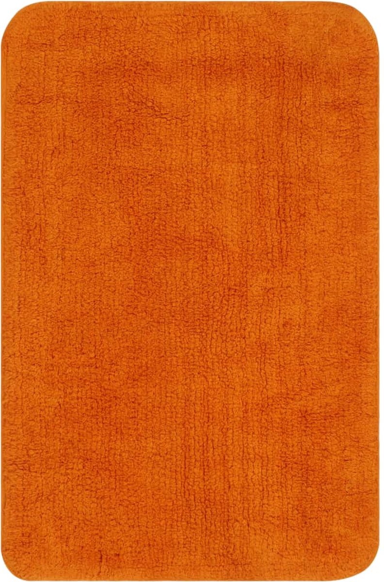 Vidaxl Badmattenset Stof 2-delig - Oranje
